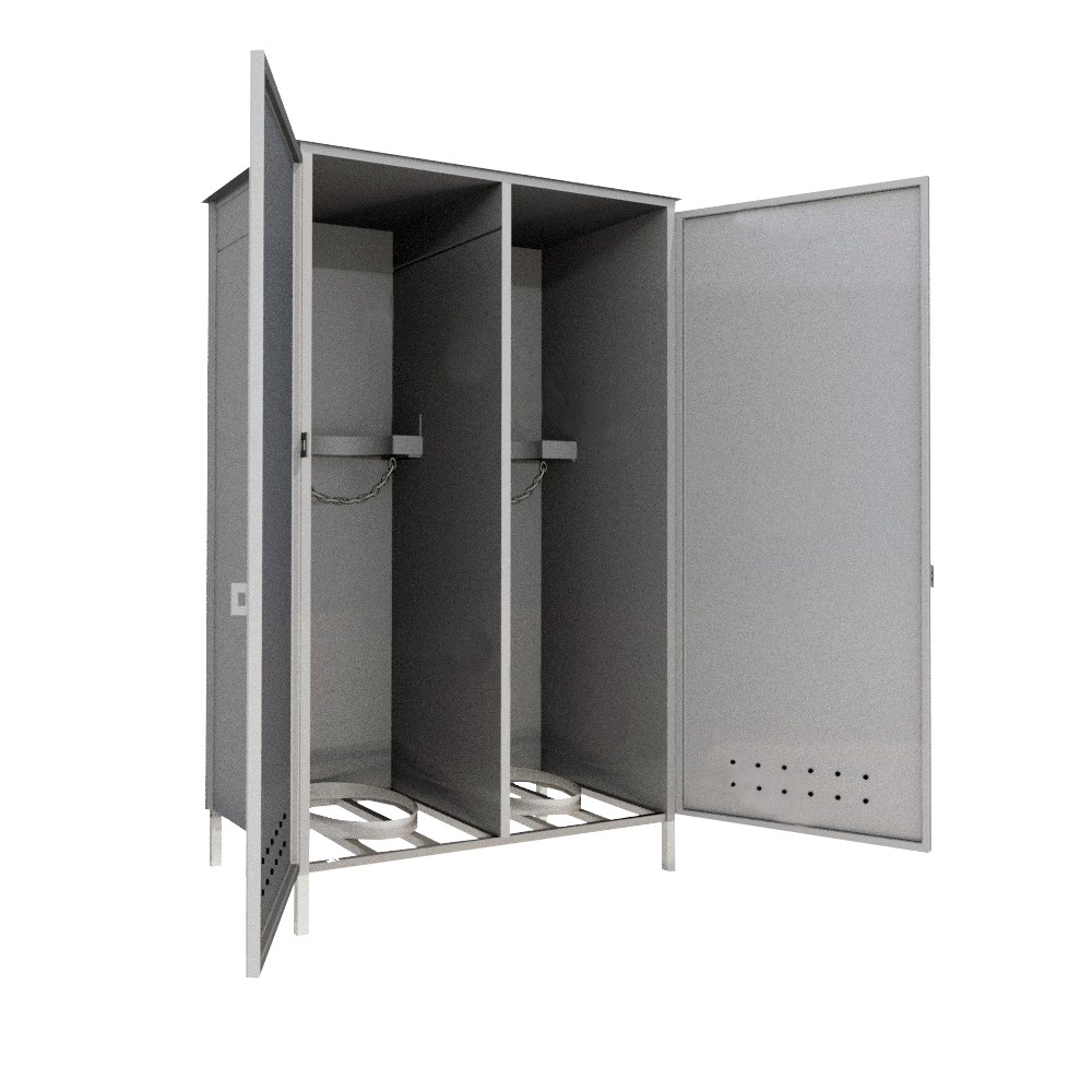 Металлический шкаф для одежды ШОМ-02-02